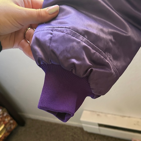XL Kids / XS/S Women Purple Lakers Jacket - Picture 2 of 9
